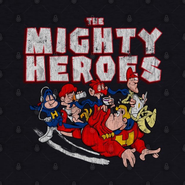 Distressed Mighty Heroes by OniSide